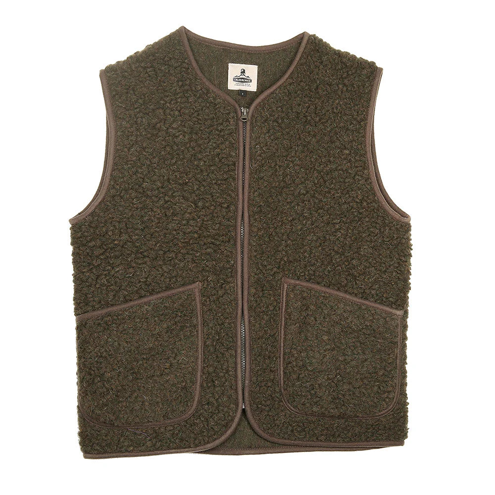 Coldbreaker Wool Vest Pepitko Kahki