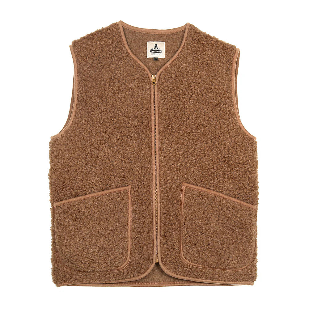 Coldbreaker Wool Vest Pepitko Camel