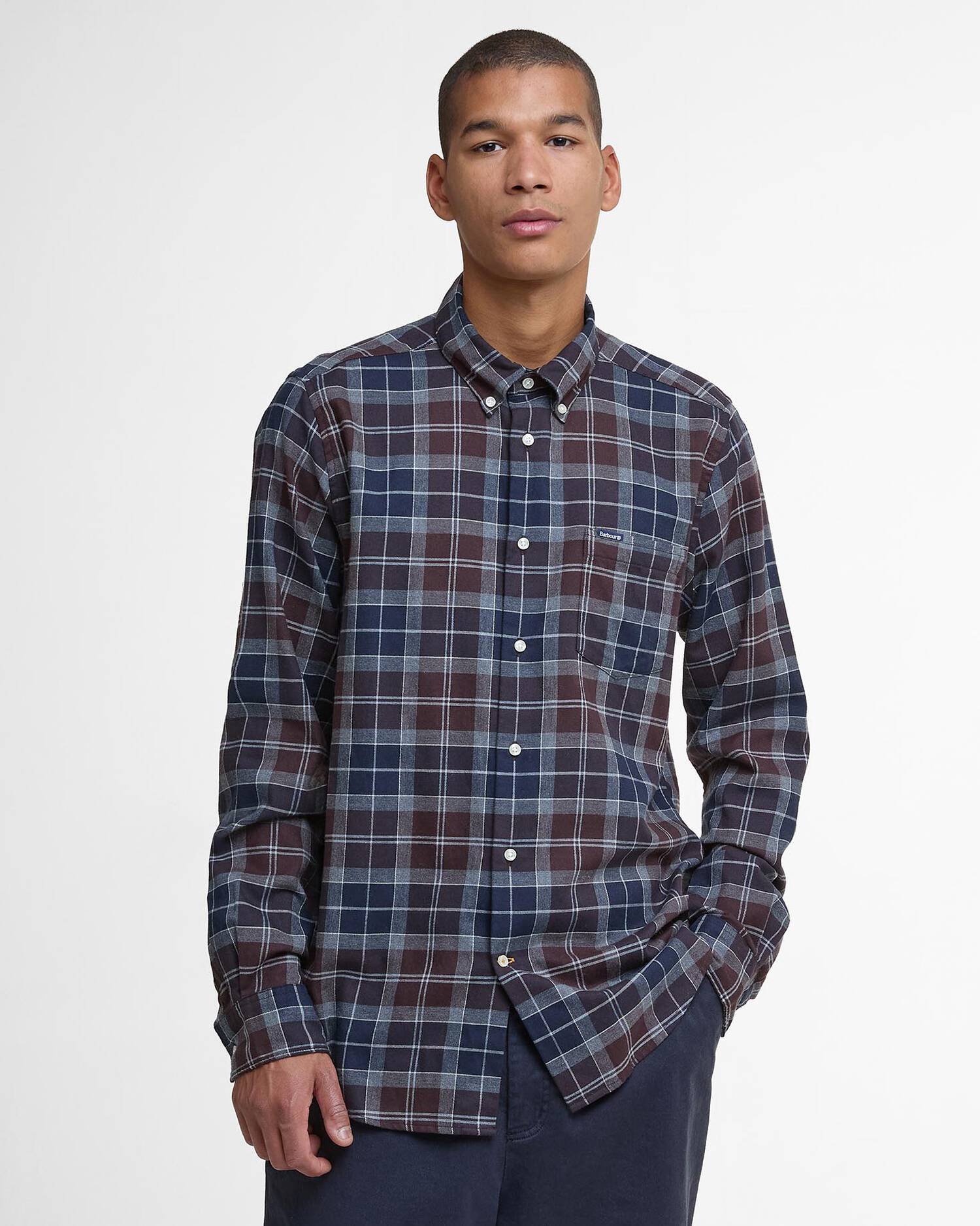 Barbour Fortrose Tailored Shirt Midnight Oak Tartan