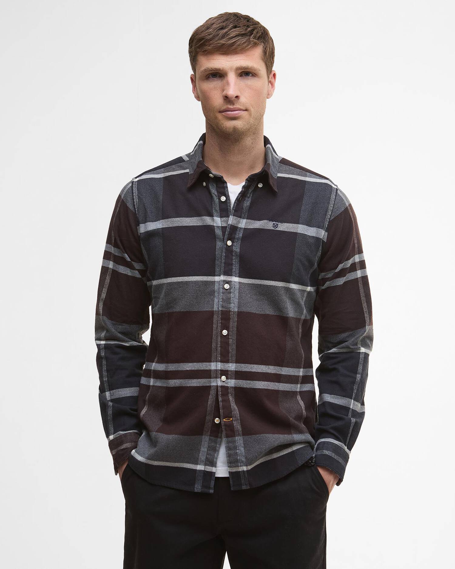 Barbour Iceloch Tailored Shirt Midnight Oak Tartan