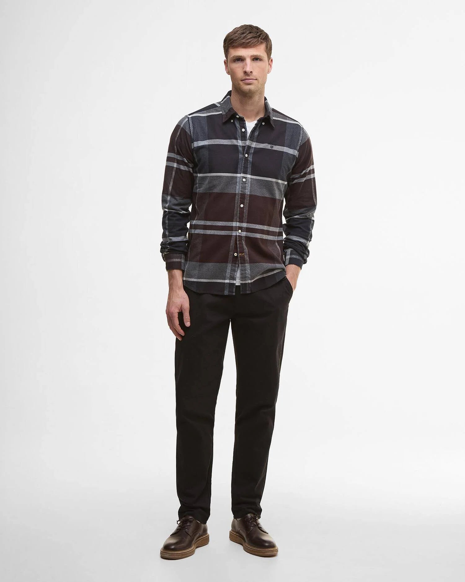 Barbour Iceloch Tailored Shirt Midnight Oak Tartan