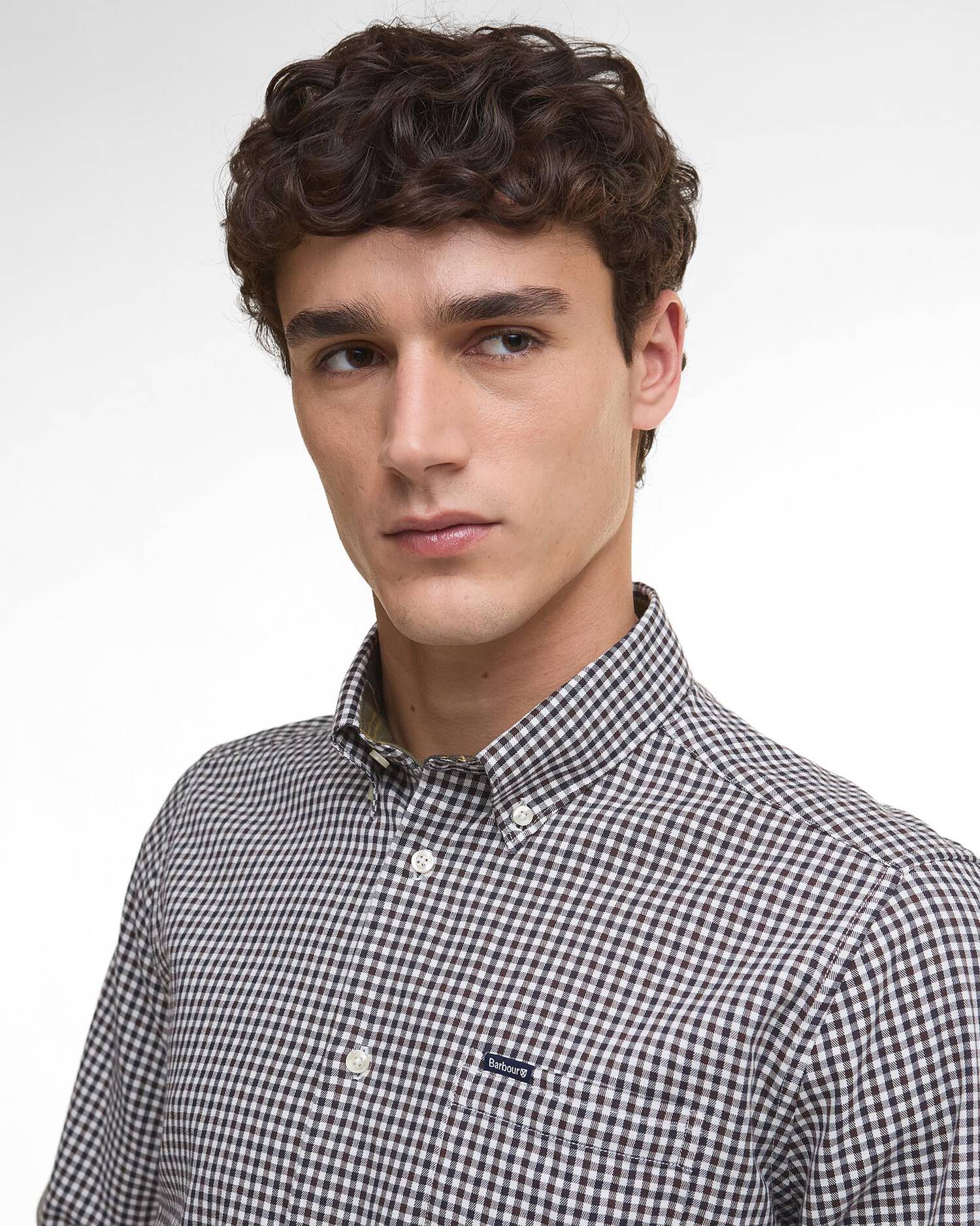 Barbour Padshaw Tailored Shirt Dark Oak