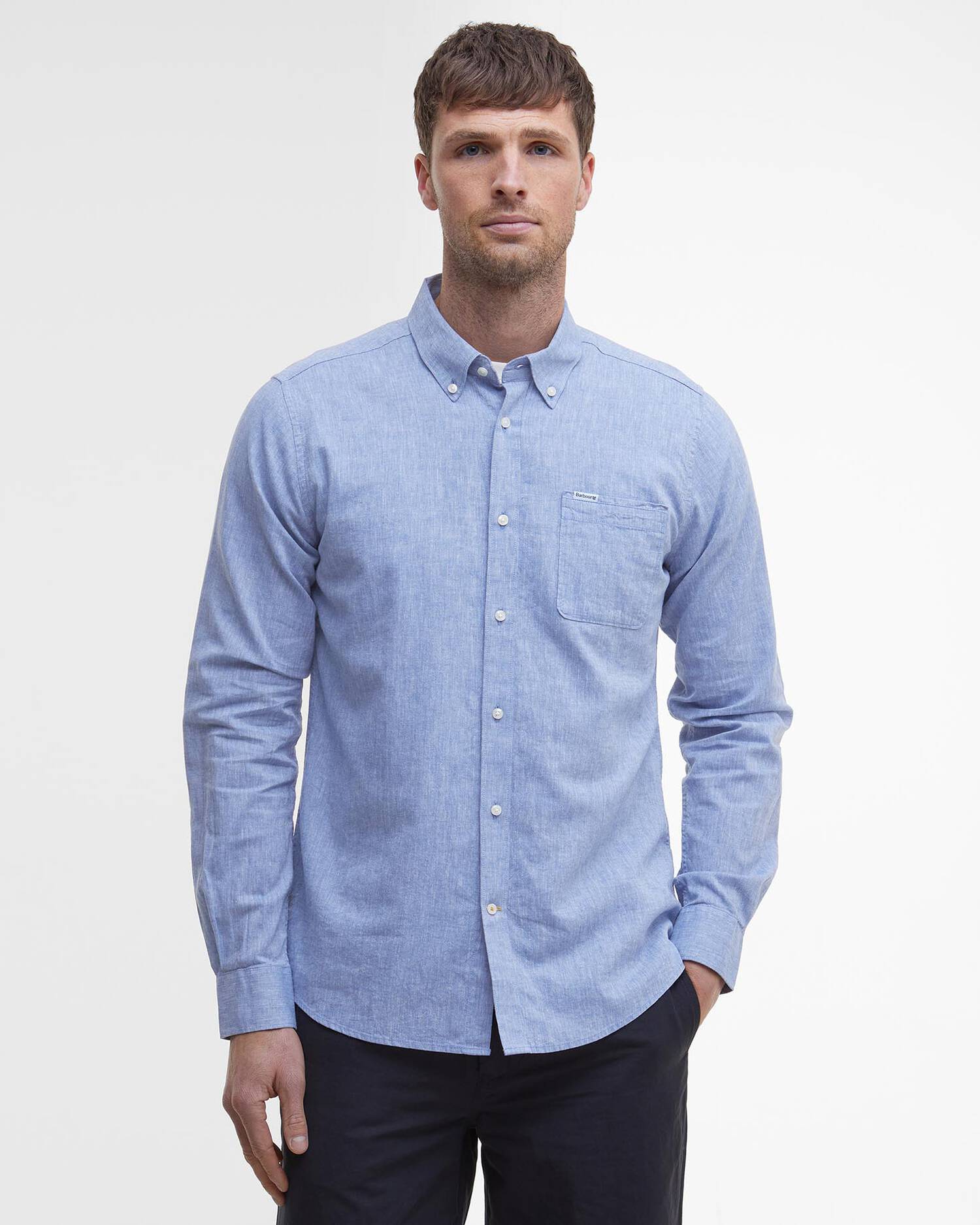 Barbour Nelson Tailored Shirt Blue