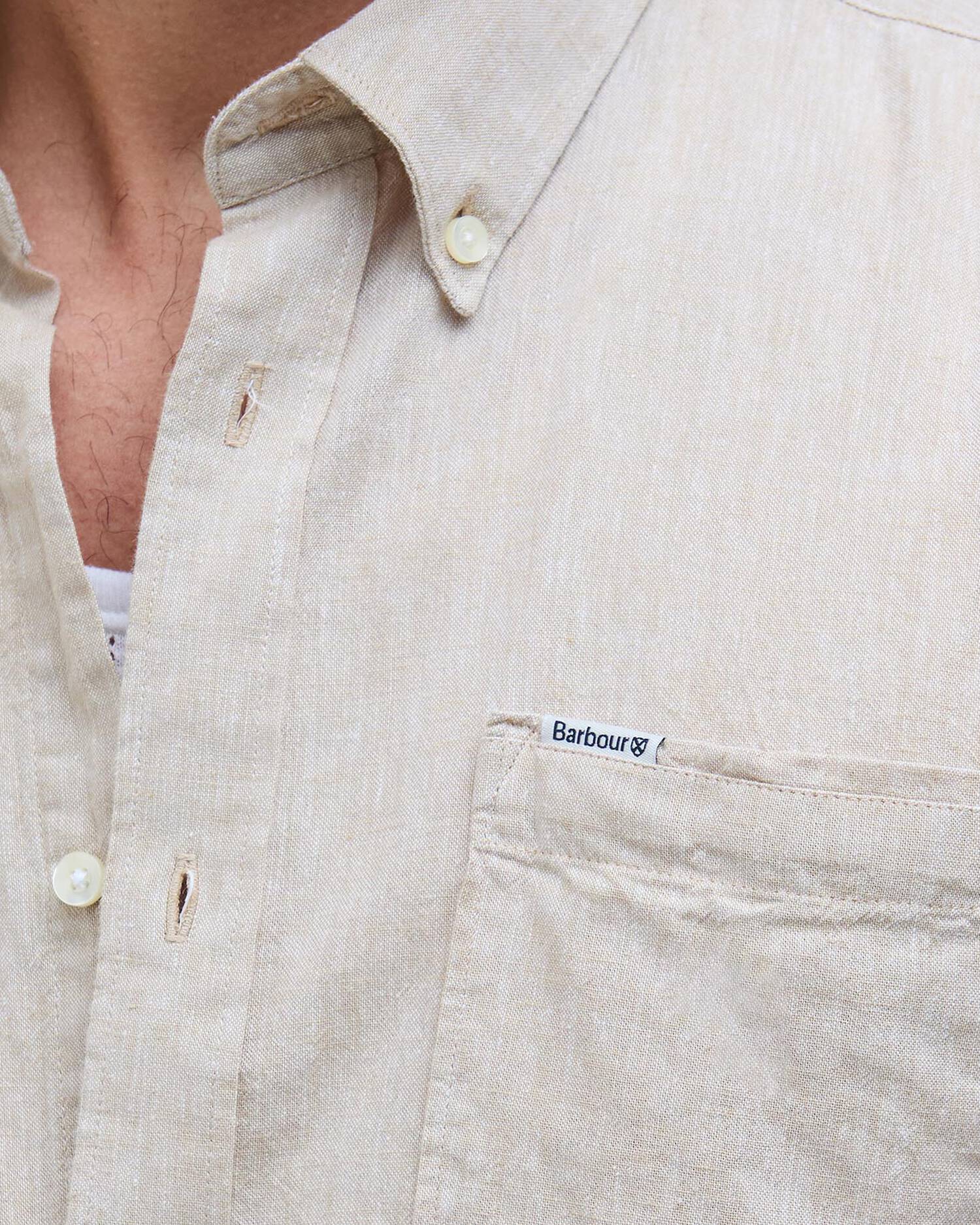 Barbour Nelson Tailored Shirt Stone