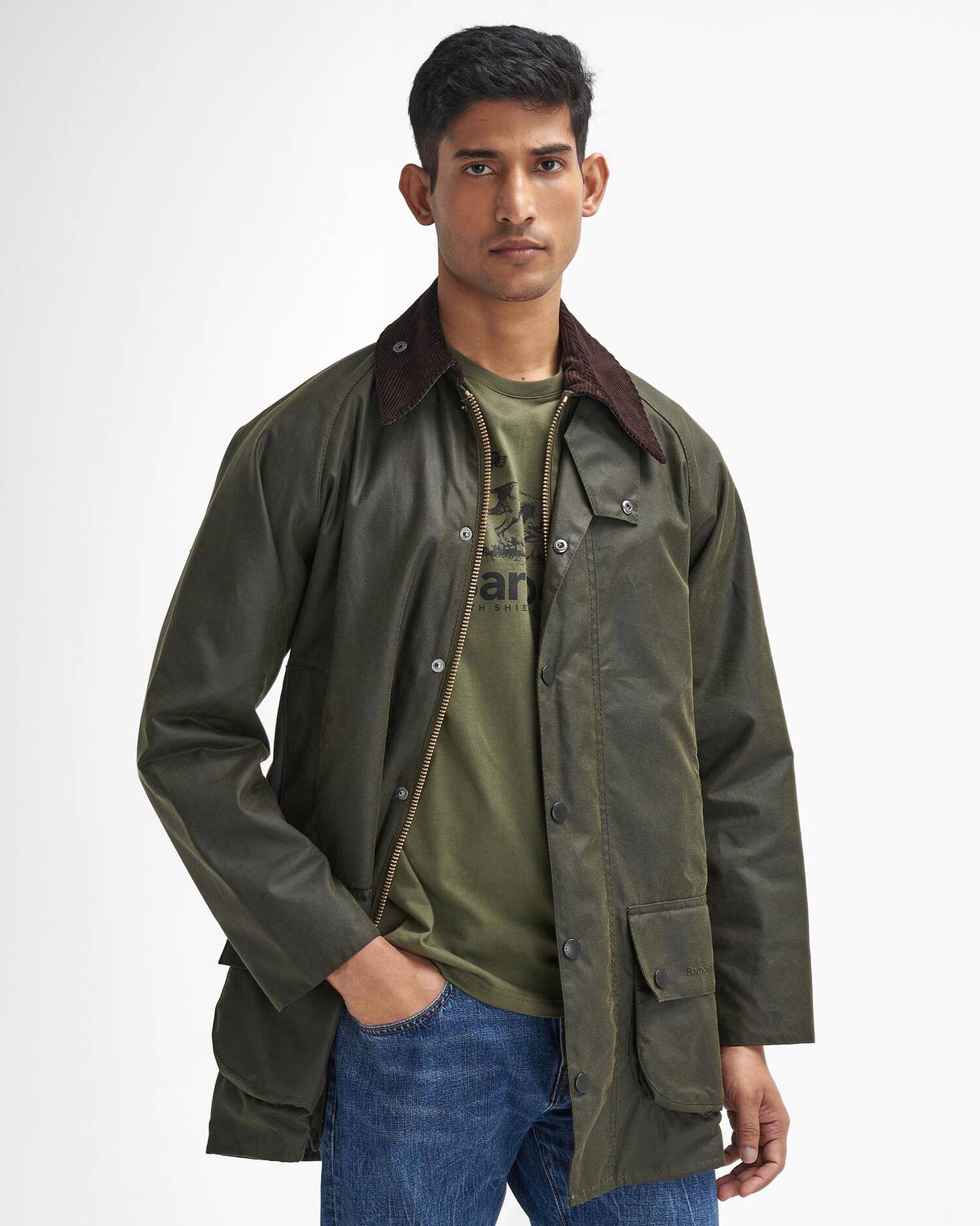 Barbour Beaufort Wax Jacket Archive Olive
