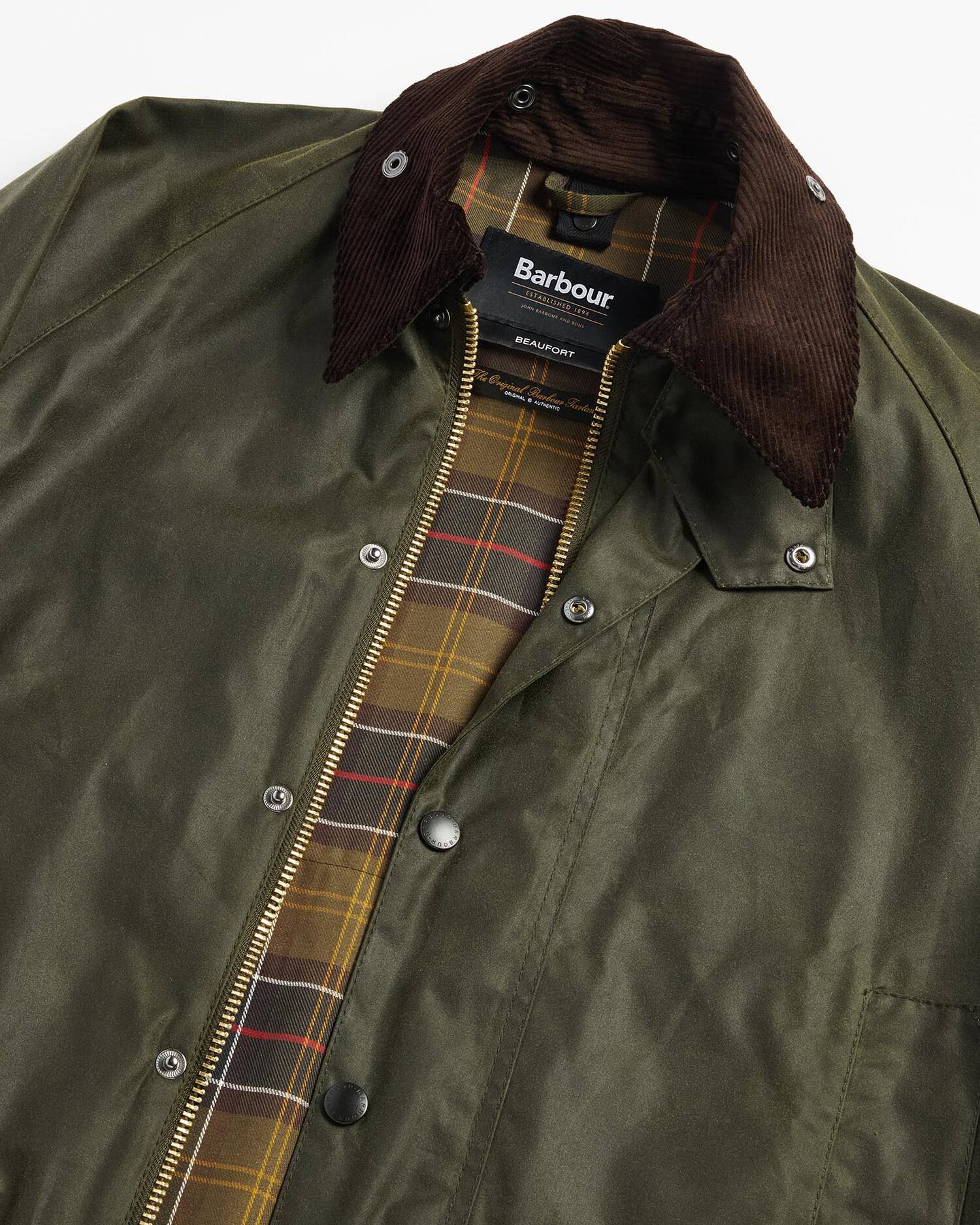 Barbour Beaufort Wax Jacket Archive Olive