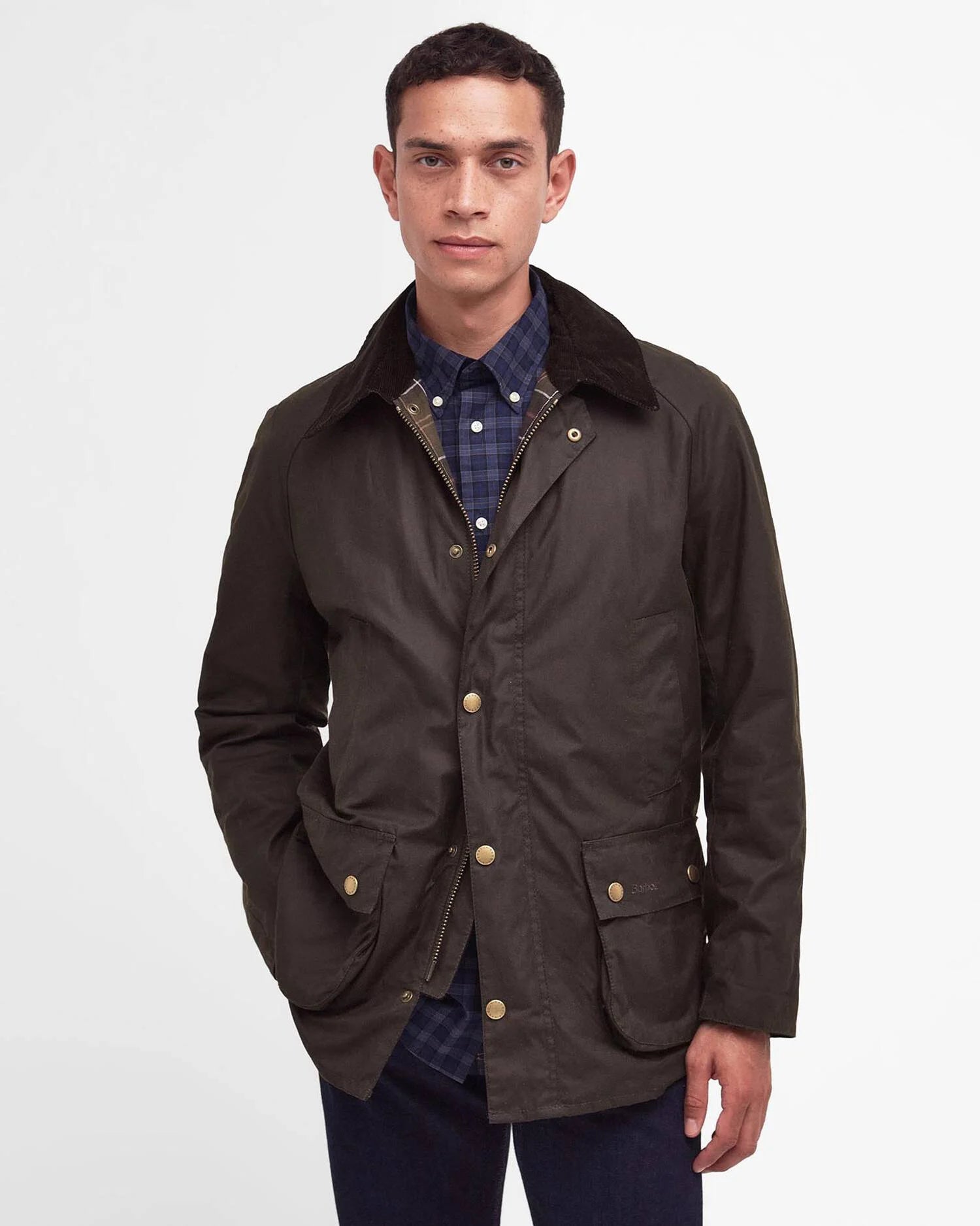 Barbour Ashby Wax Jacket Olive