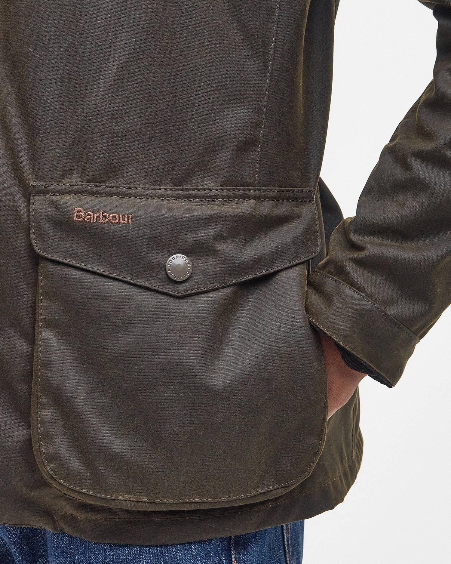 Barbour Ogston Wax Jacket Olive