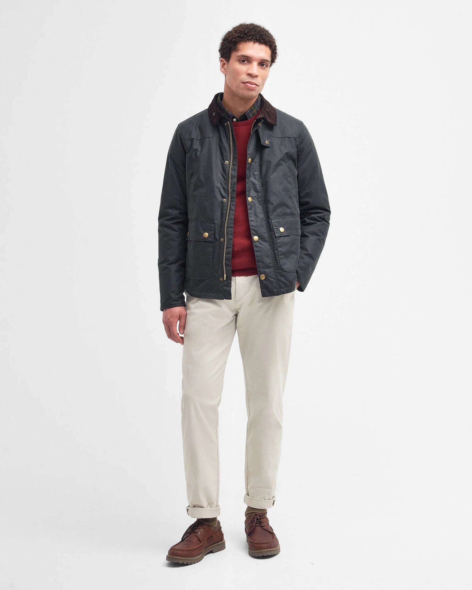 Barbour Reelin Wax Jacket Sage