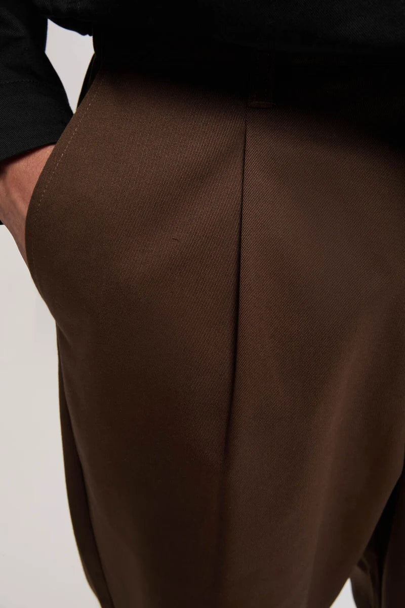 Universal Overall Twill Tuck Tapered Brown
