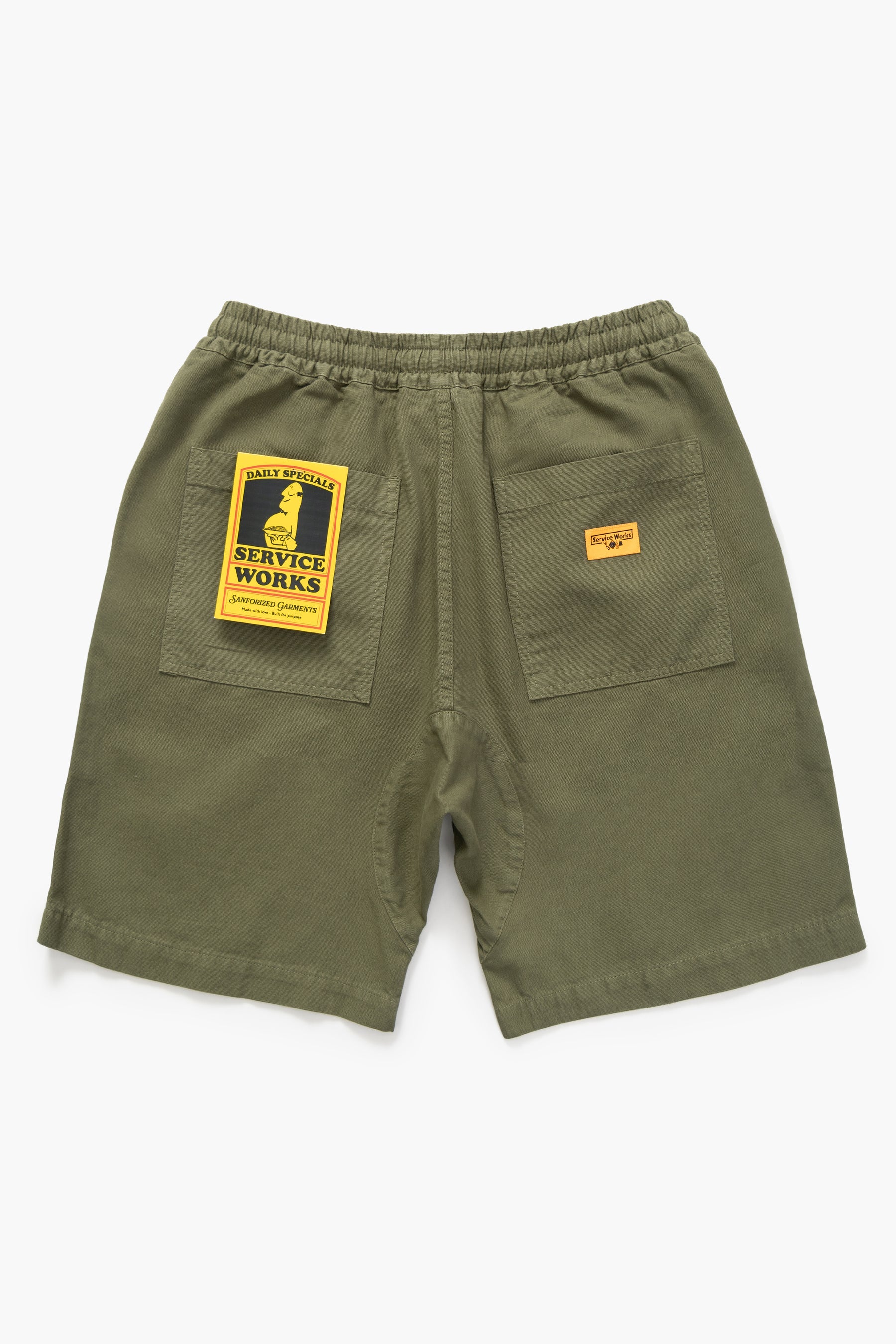 Service Works Classic Chef Shorts Olive