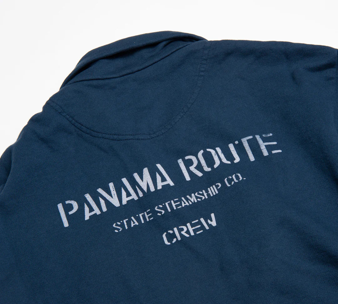 Panama Route Terence Felpa Scollo V Blu