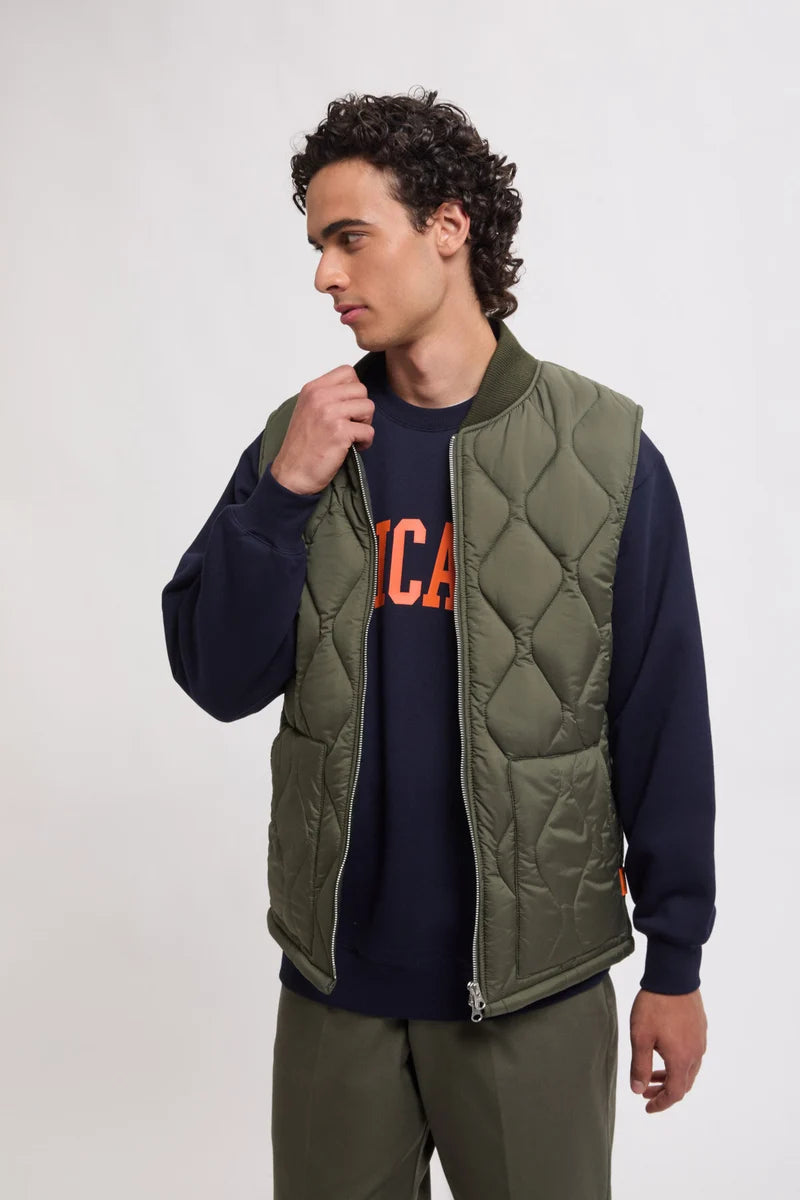 Universal Overall Quilt Vest D.Green