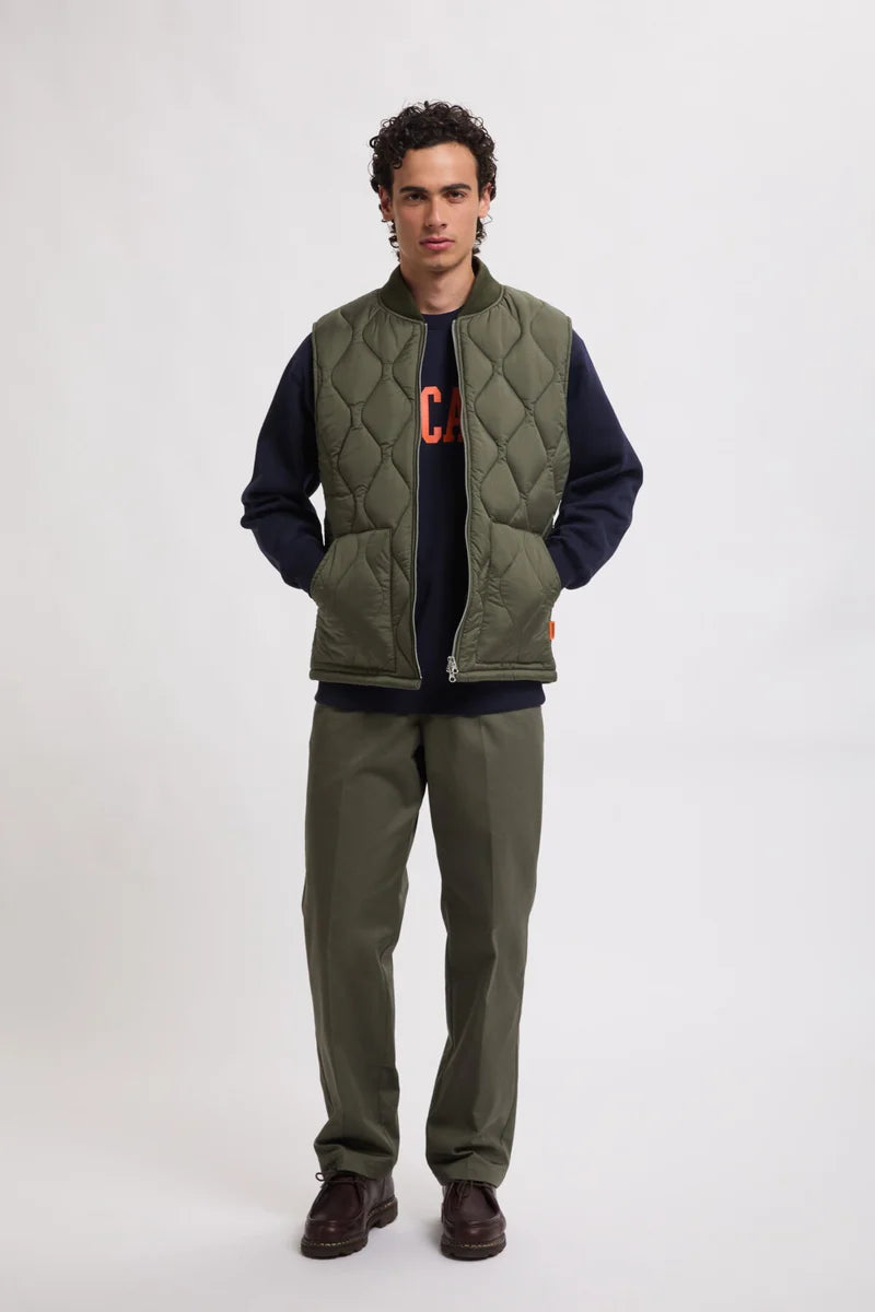 Universal Overall Quilt Vest D.Green