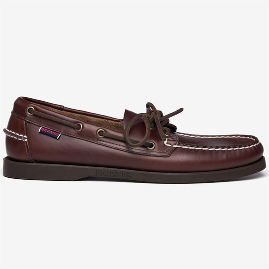 Sebago Docksides Portland Waxed Dk Brown