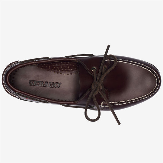 Sebago Docksides Portland Waxed Dk Brown
