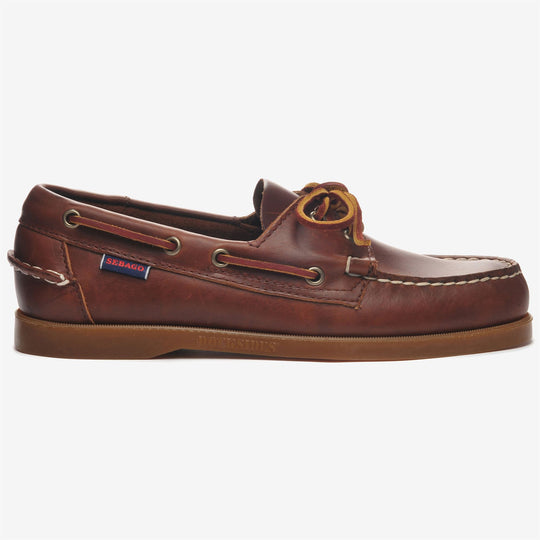 Sebago Docksides Portland Waxed Brown-Honey