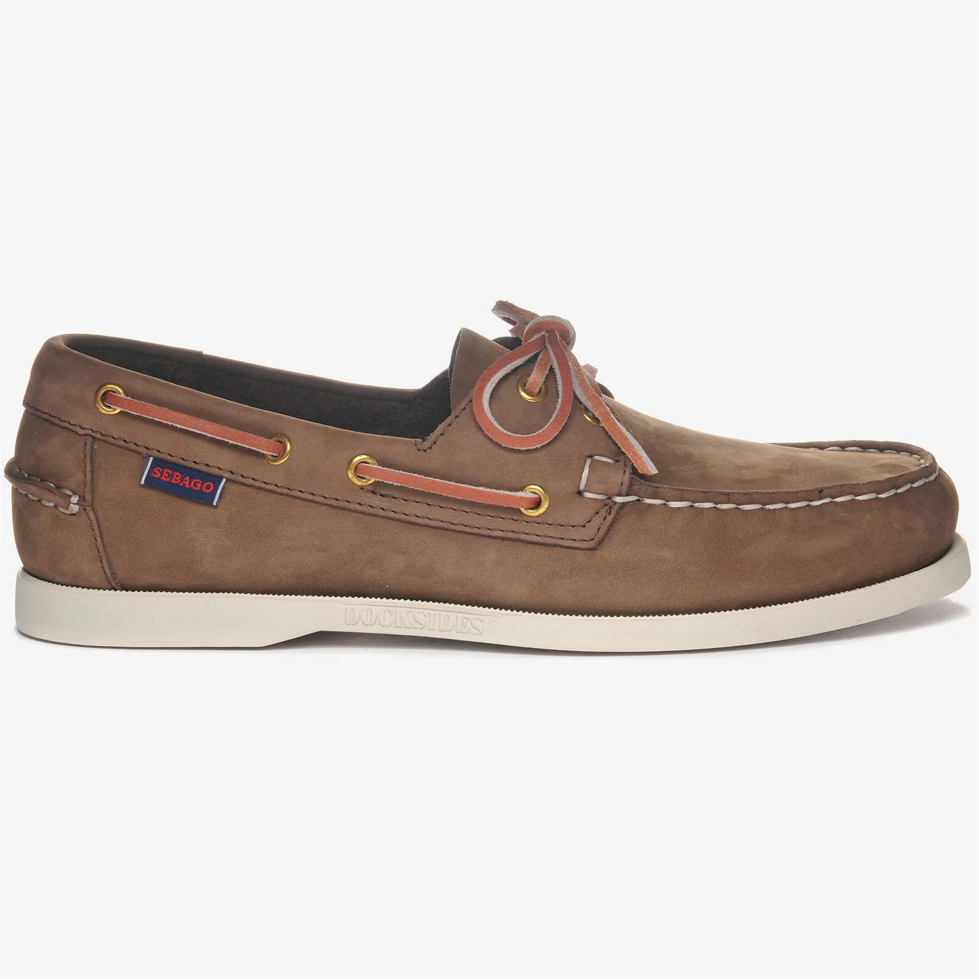 Sebago Portland Nubuck Brown Dk - Yellow Gold