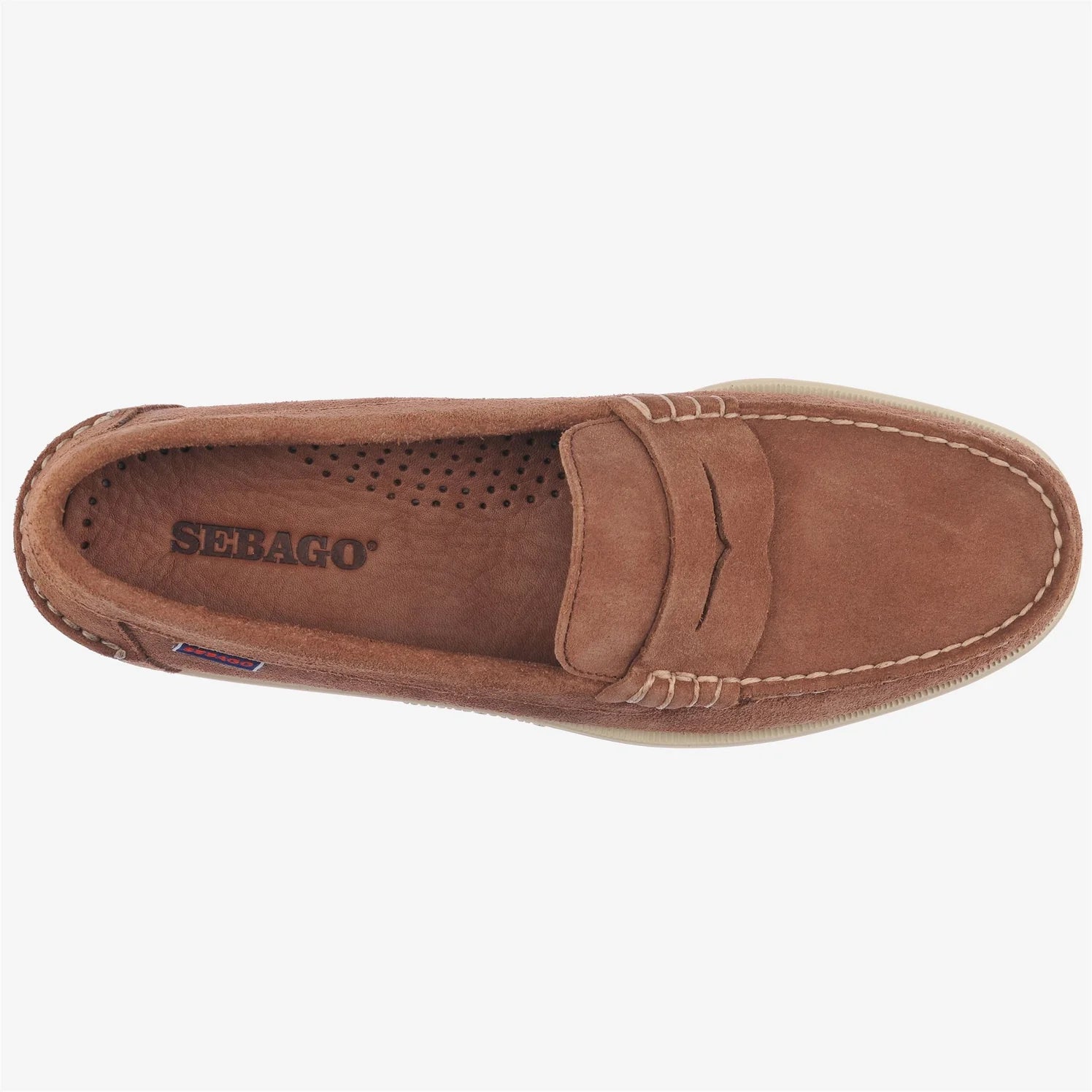 Sebago Docksides Dan Boat Flesh Out Dk Brown