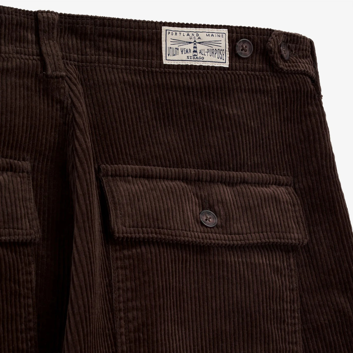 Sebago Milton Corduroy Brown Moro