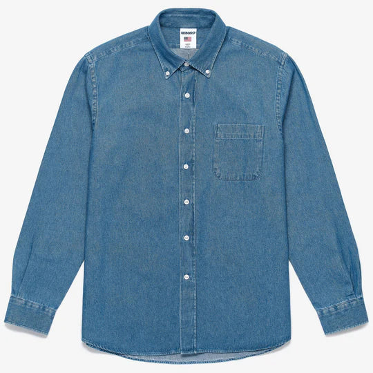 Sebago Camicia Mercer Blue Indigo