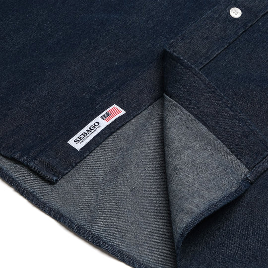 Sebago Camicia Mercer Blue Dk Denim