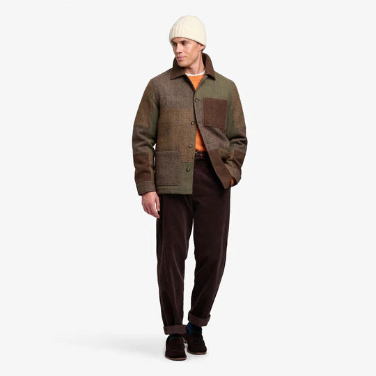 Sebago Dorr Patchwork Brown Multicolor Che