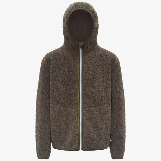 K-Way Jack Sherpa Polar Double Black Olive Combo