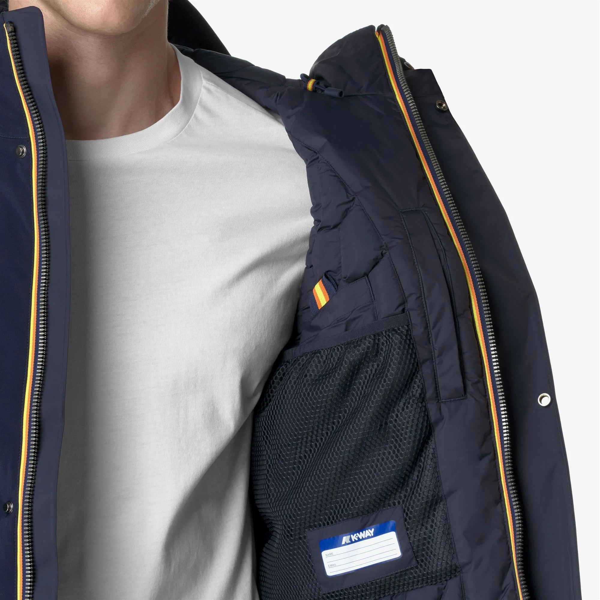 K-Way Jacken Bonded Padded Blue Depth