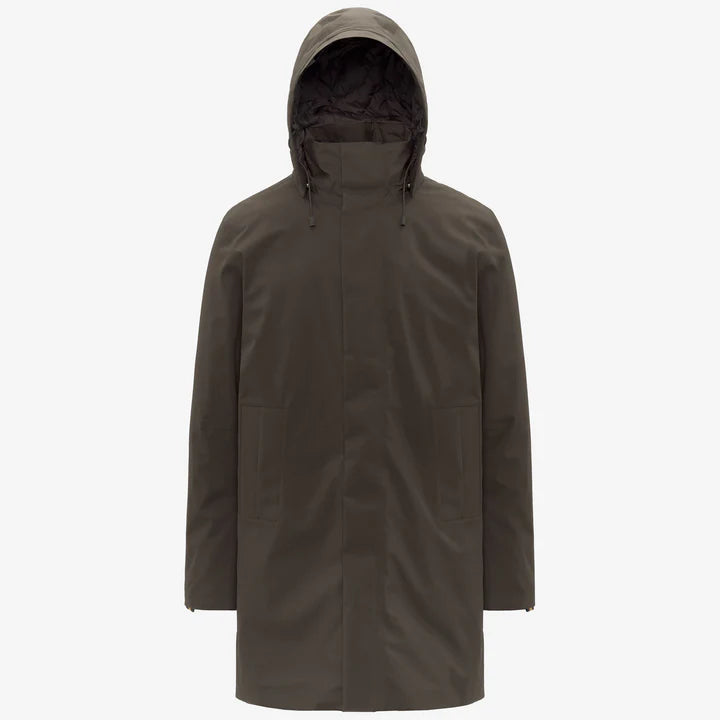 K-Way Thomal Bonded Padded Black Olive Combo