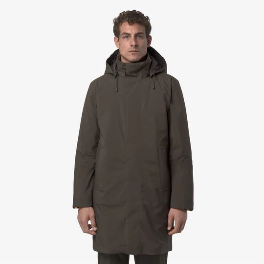 K-Way Thomal Bonded Padded Black Olive Combo