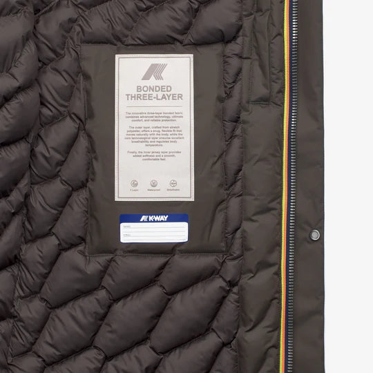 K-Way Thomal Bonded Padded Black Olive Combo