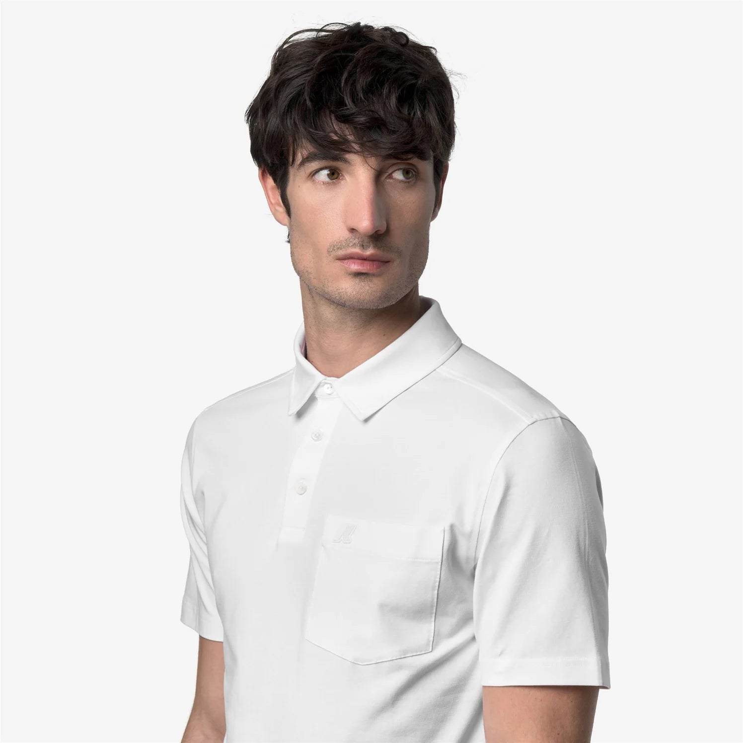 K-Way Polo Vanoine Light Stretch Jersey White
