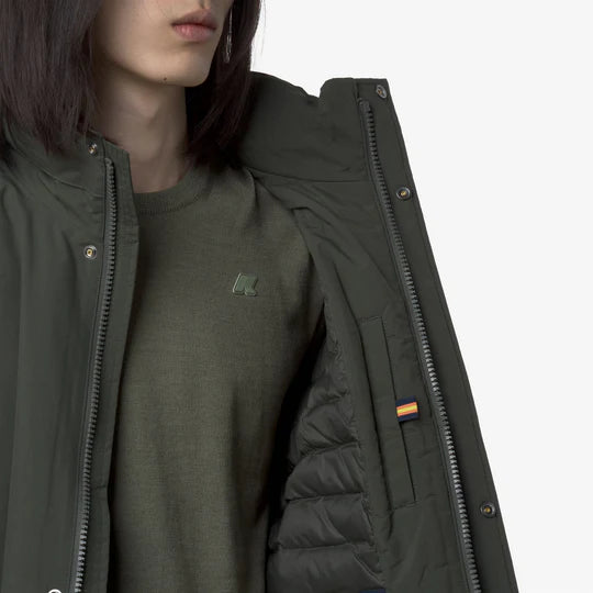 K-Way Arsene Warm Ottoman Green Blackish