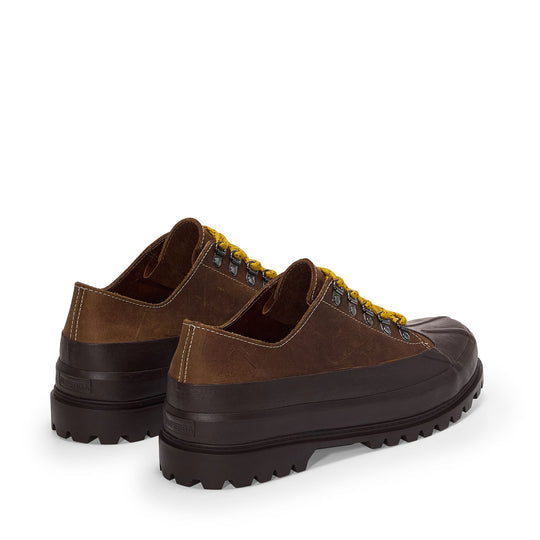 Superga Alpina Duck Crazy Horse Low Cut Brown Horse-Black