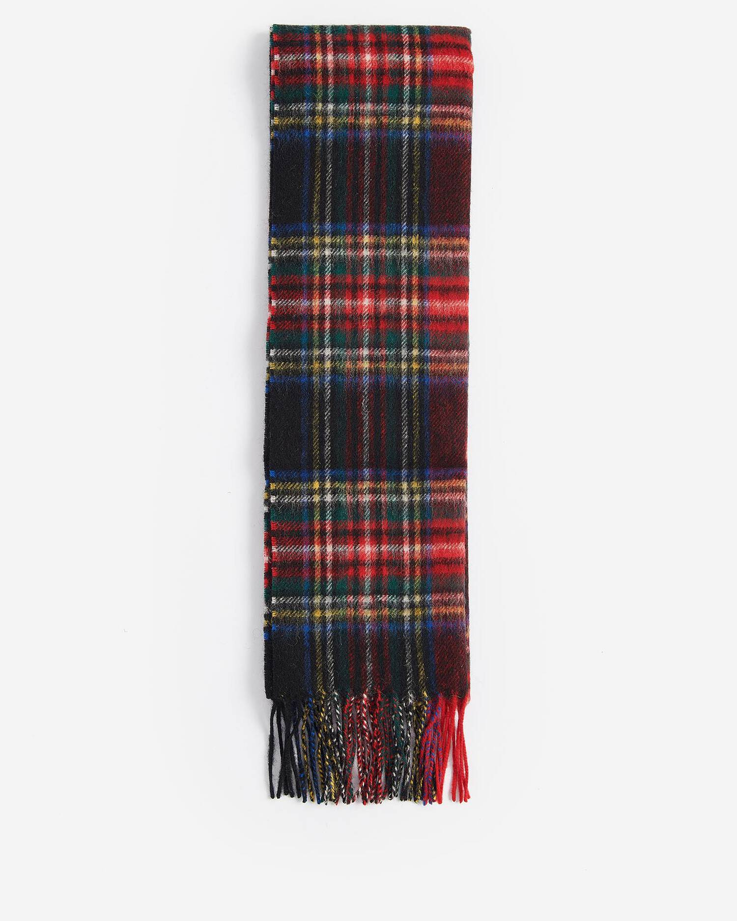Barbour New Check Tartan Scarf Black Stewart