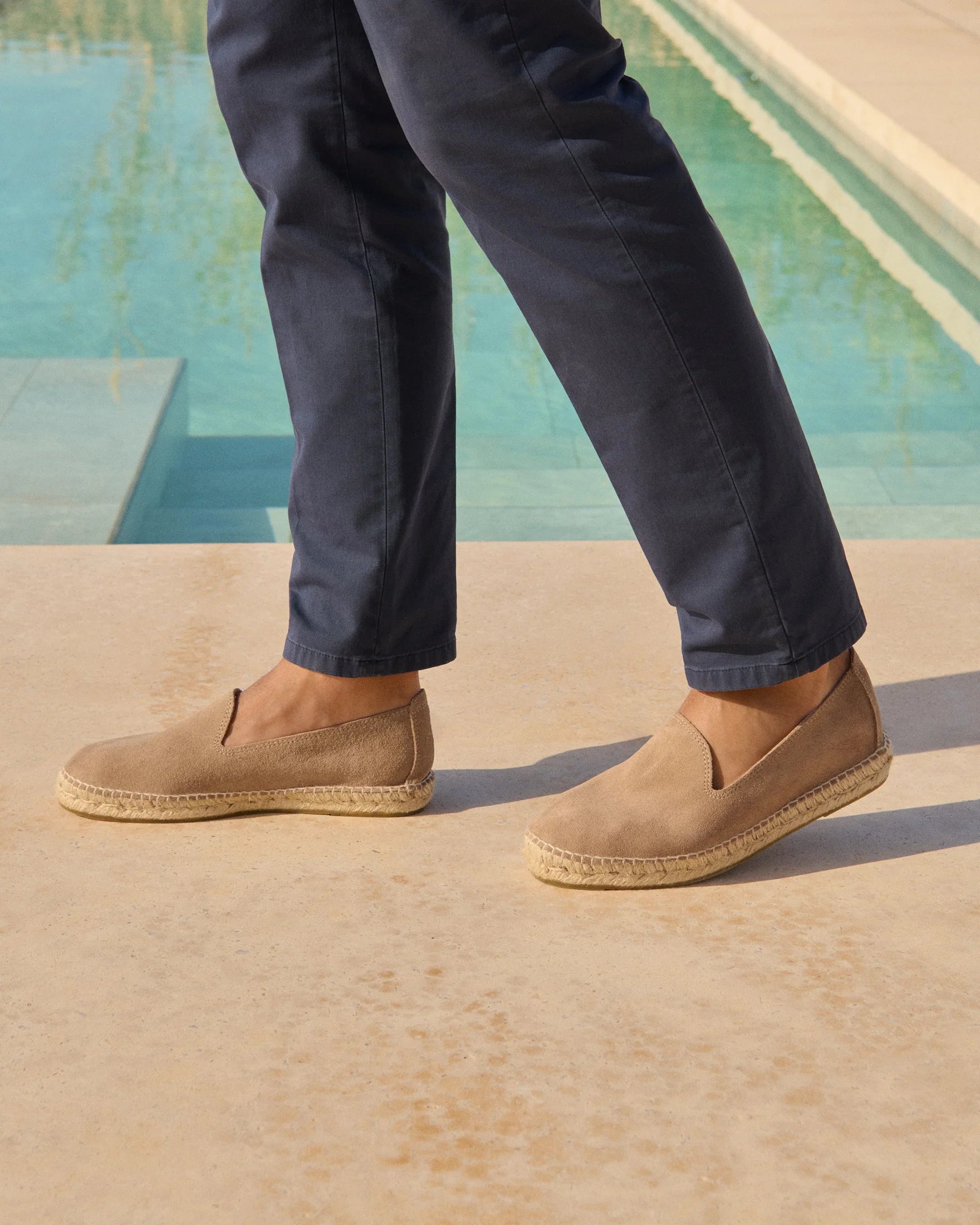 Manebì Suede Espadrillas Hamptons Vintage Taupe