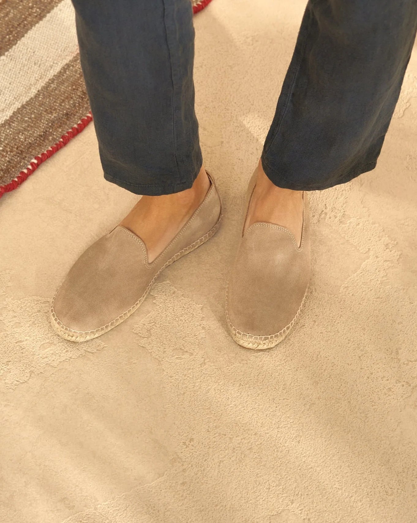 Manebì Suede Espadrillas Hamptons Vintage Taupe