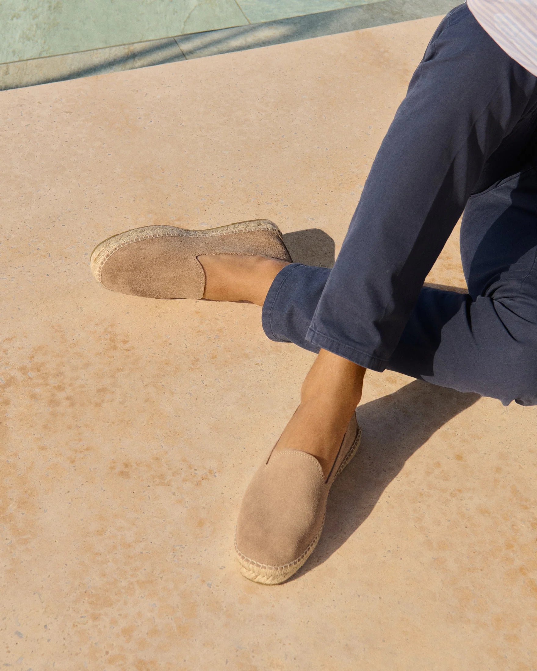 Manebì Suede Espadrillas Hamptons Vintage Taupe