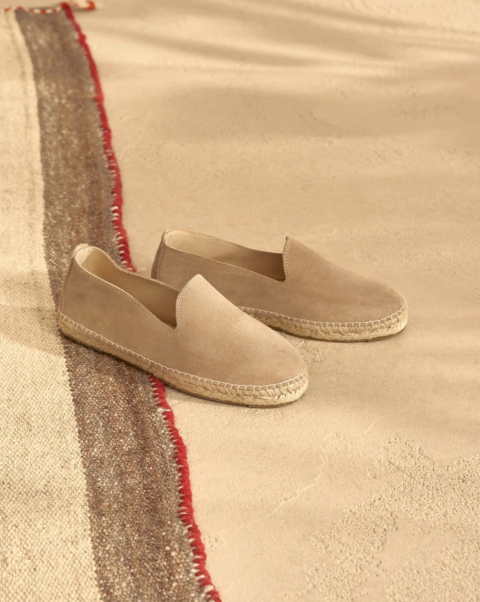 Manebì Suede Espadrillas Hamptons Vintage Taupe