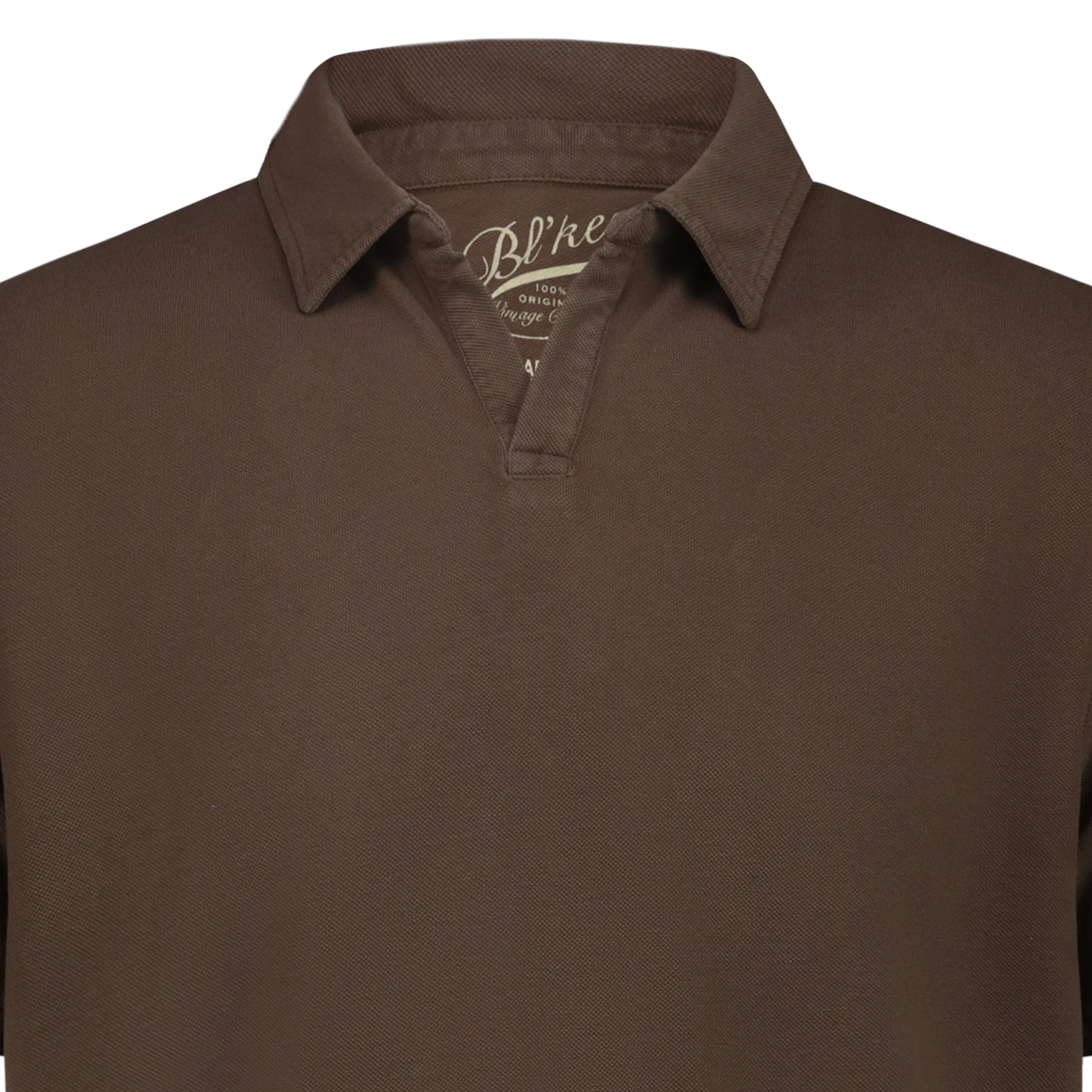 Blker Polo Rockland Piquet Dark Brown