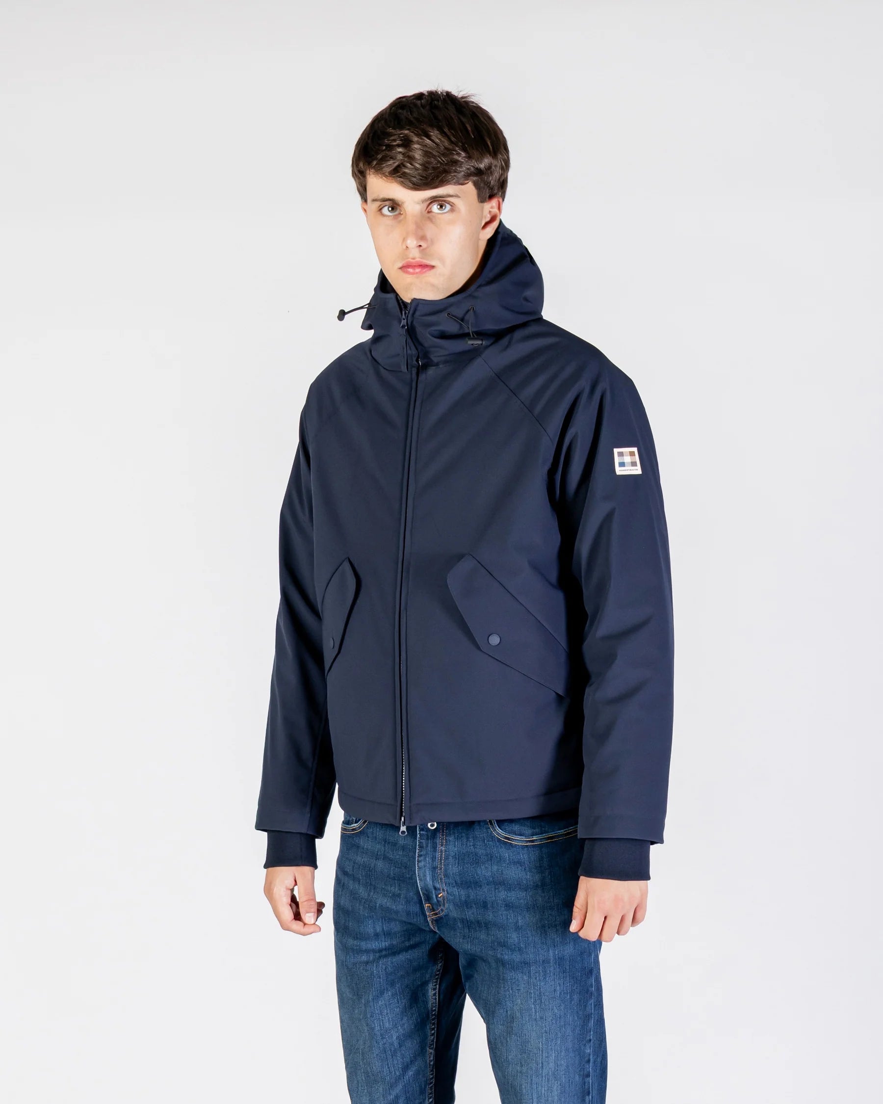 Aquascutum Active Soft Shell Mid Parka Navy