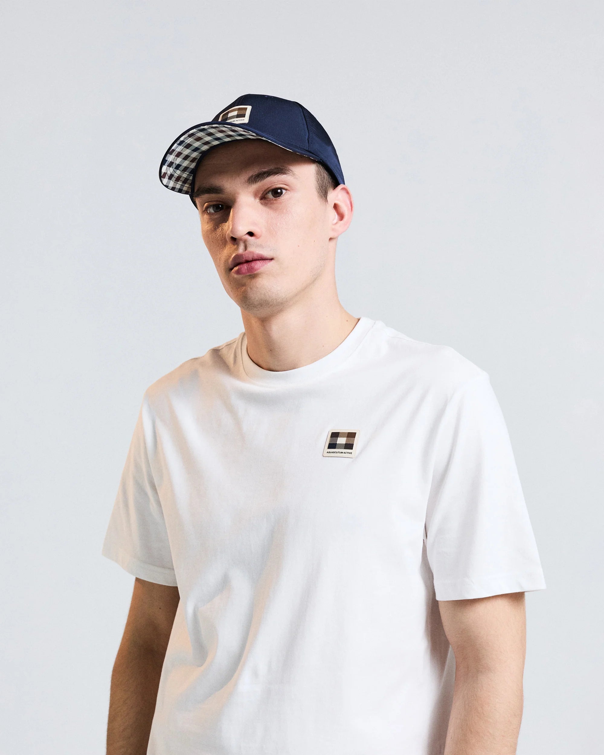 Aquascutum Active Lamina Badge Baseball Cap Navy
