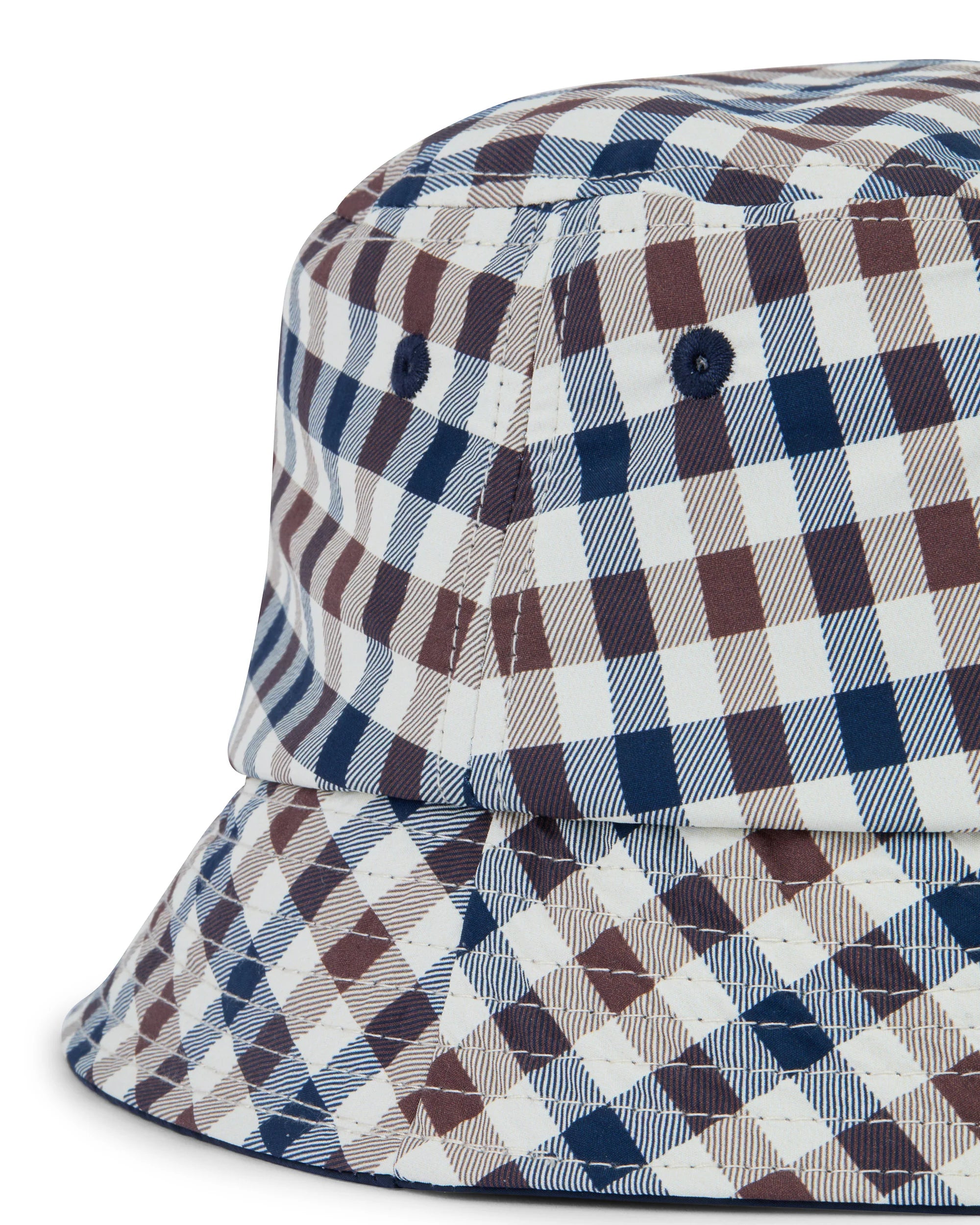Aquascutum Active Lamina Bucket Cap Club Check
