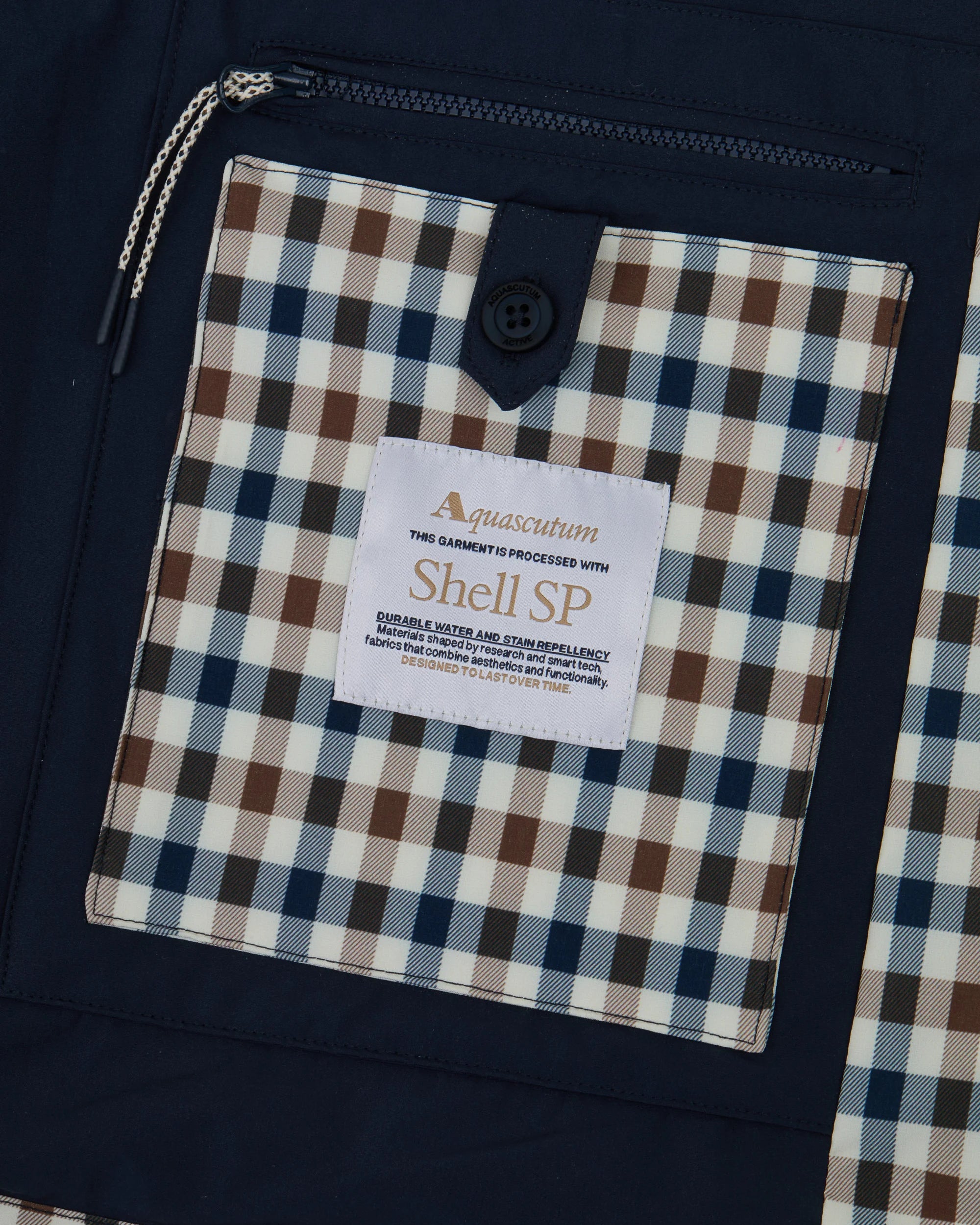 Aquascutum Active Shell SP Overshirt Club Check