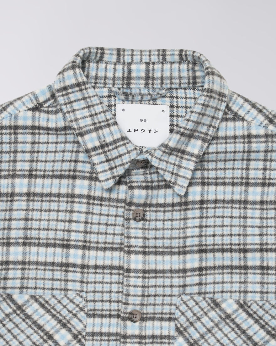Edwin Julius Shirt Blue/Grey