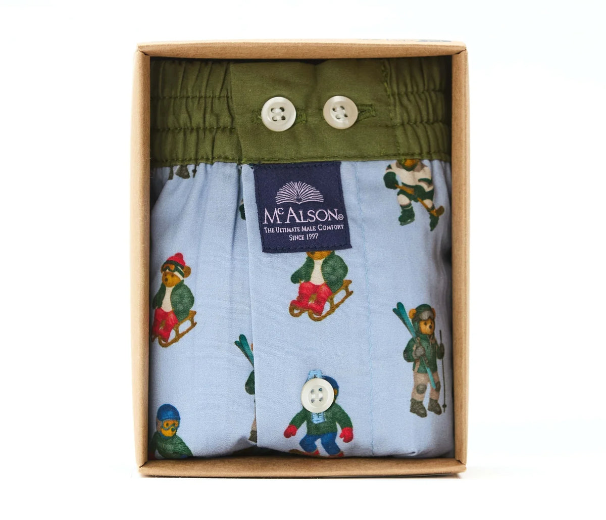 McAlson Boxer Madras Orso Alpino