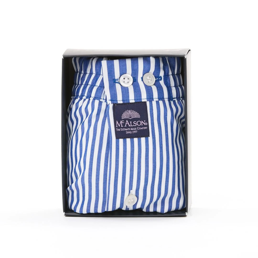 McAlson Boxer Madras Riga Blu Royal
