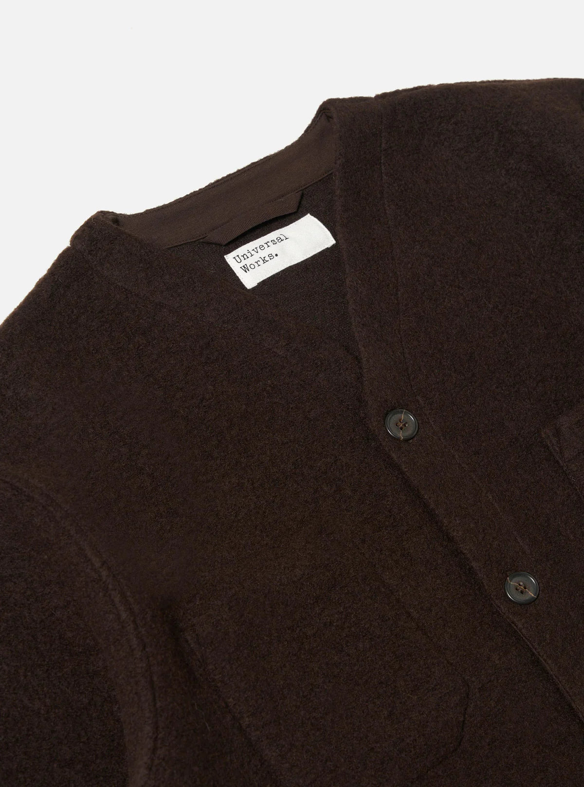 Universal Works Cardigan Wool Fleece Brown