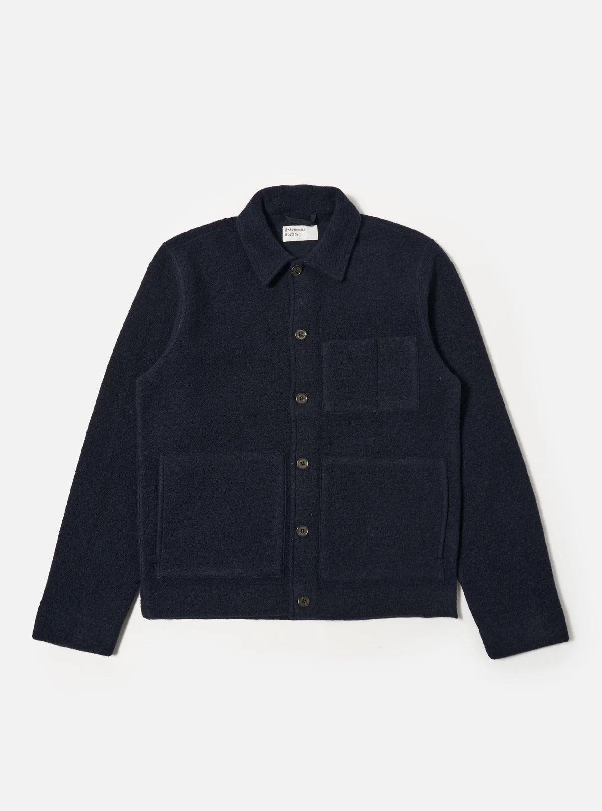 Universal Works Uniform Wool Fleece Jacket Navy